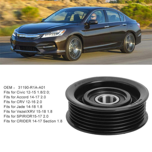 Black Belt Drive Tensioner Pulley Wheel for Honda for Accord for Civic CRV 31190-R1A-A01 Q