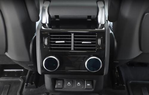 1X Glossy Black Rear AC Air Outlet Vent Cover for Land Rover Discovery 5 2021-25