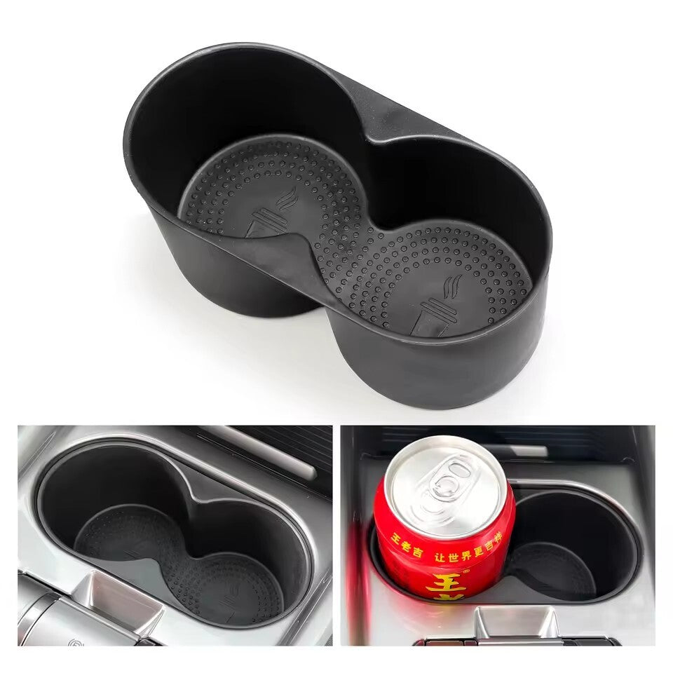 for BYD Dolphin Cup Holder Storage Box Central Armrest Cup Tray TPE Tidying