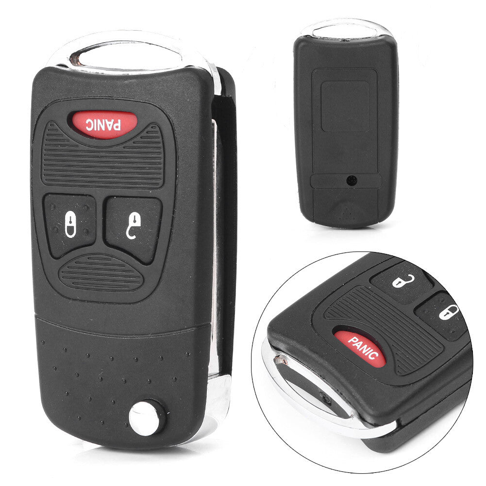 3 Button Remote Control Key Fob Case Shell Fit for Dodge Ram1500/2500/3500 2004-2010