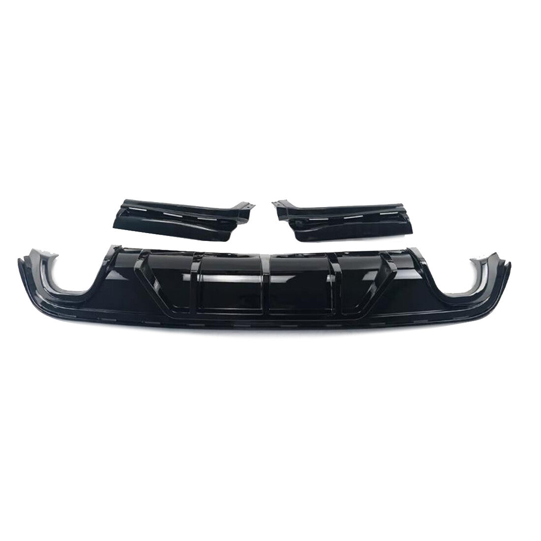 Gloss Black Fin Rear Bumper Diffuser for Jeep Grand Cherokee SRT 2014-2021 n