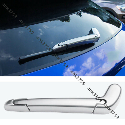 for Jaguar F-PACE 2016-2020 ABS Silver Rear Windowscreen Rain Wiper Cover Trim