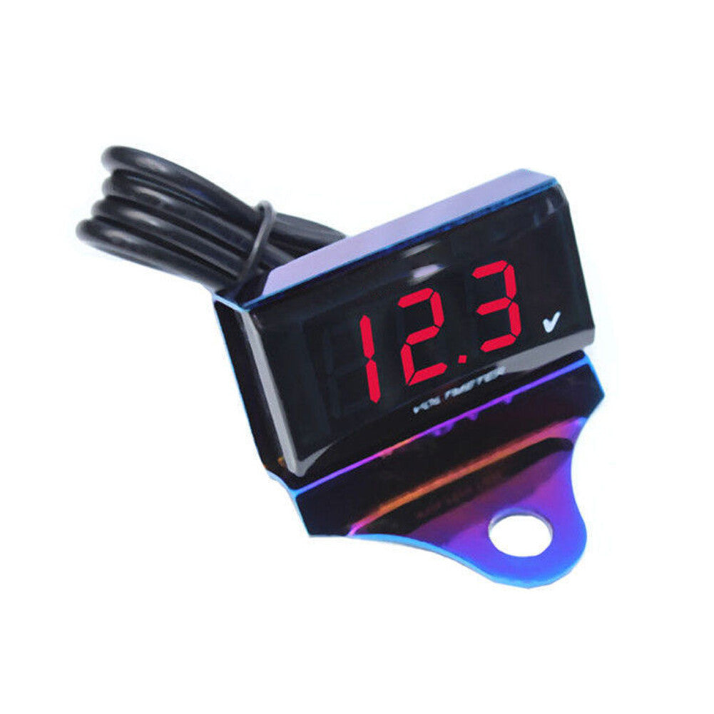 Universal Digital LED Volt Meter Waterproof Voltage Gauge Meter Get v