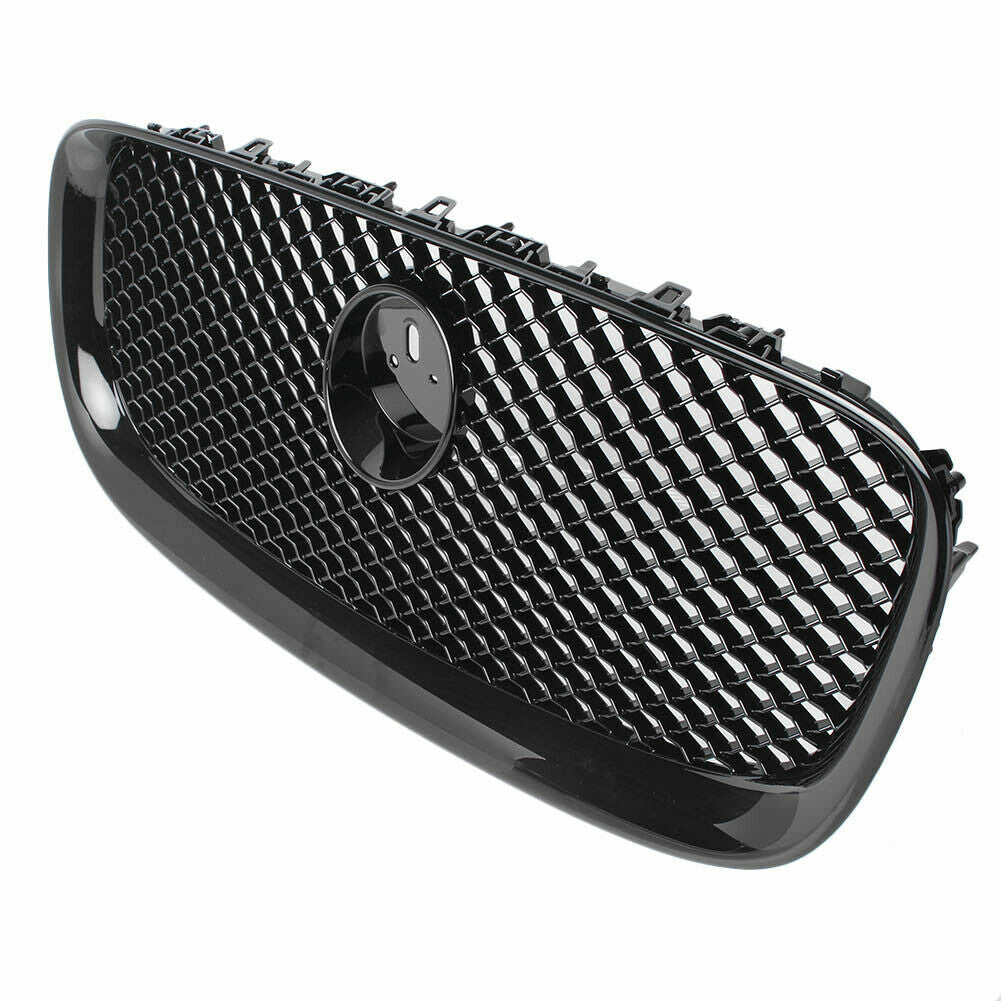 Gloss Black Upper Grill Front Grille for Jaguar XF XFR 2012 2013 2014 2015