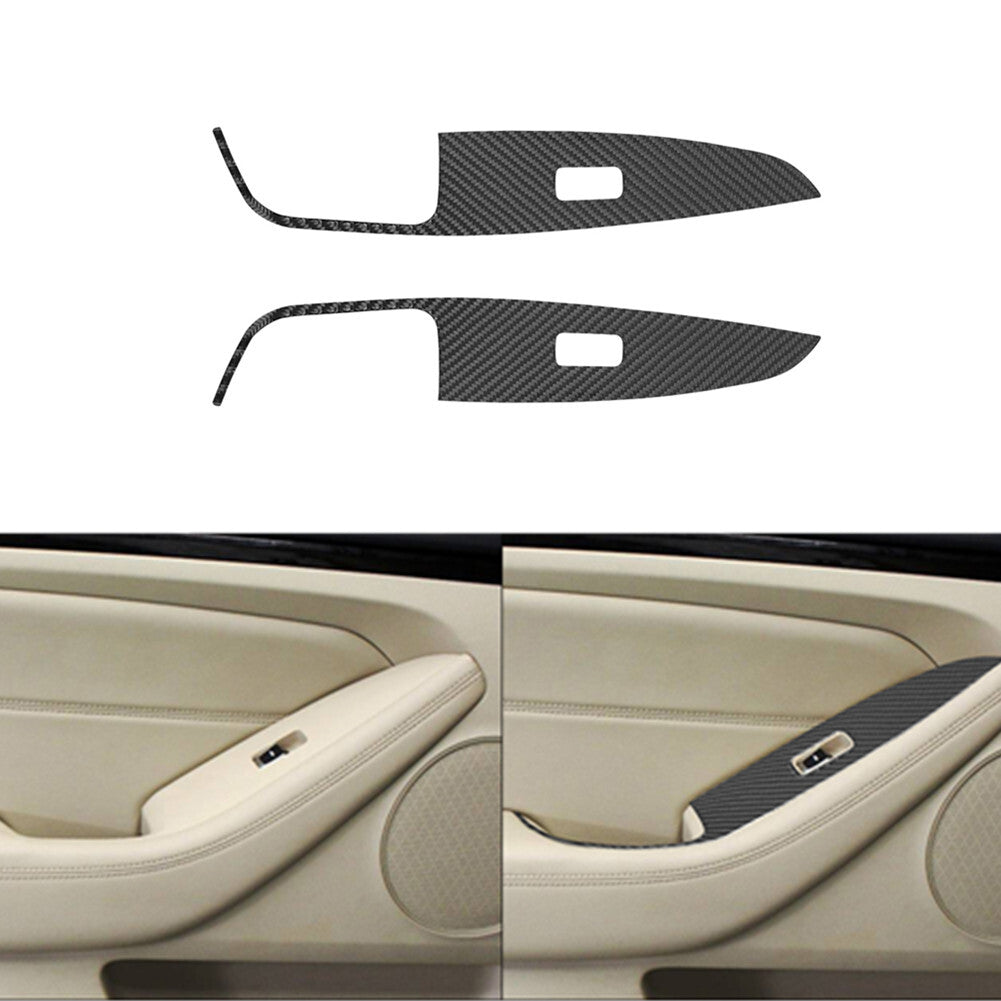 ABS Carbon Fiber Center Vent Socket Cover Trim for Honda CR-V CRV 2017-2022- v