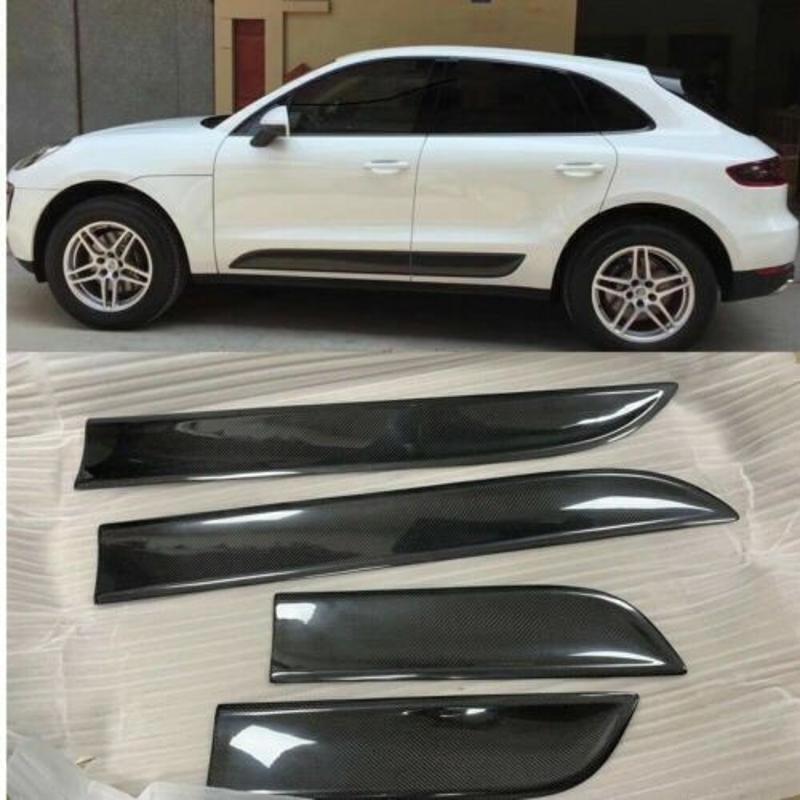 Carbon fiber car door panel and body side panel trim for Porsche Macan