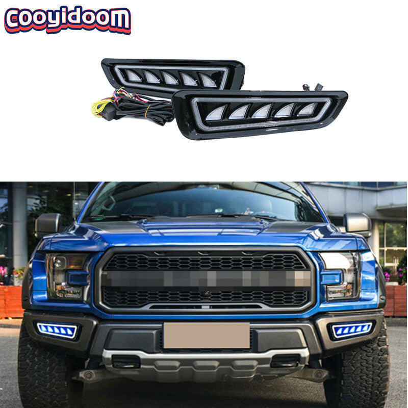 For 2017-20 for Ford SVT F150 LED Daytime Running Light Turn Signal Lights