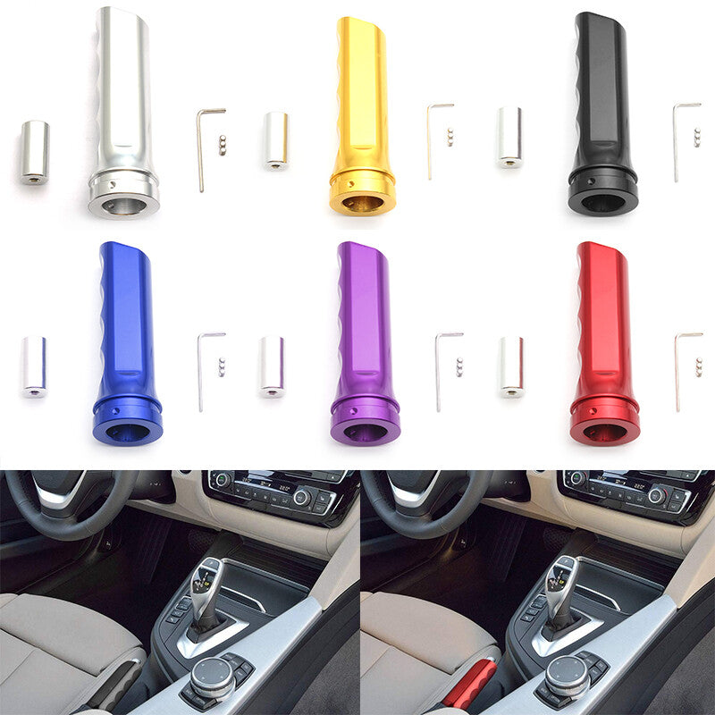 1Pc Aluminum Car Handle Hand Brake Sleeve Universal Fitment Cover Multicolor Q