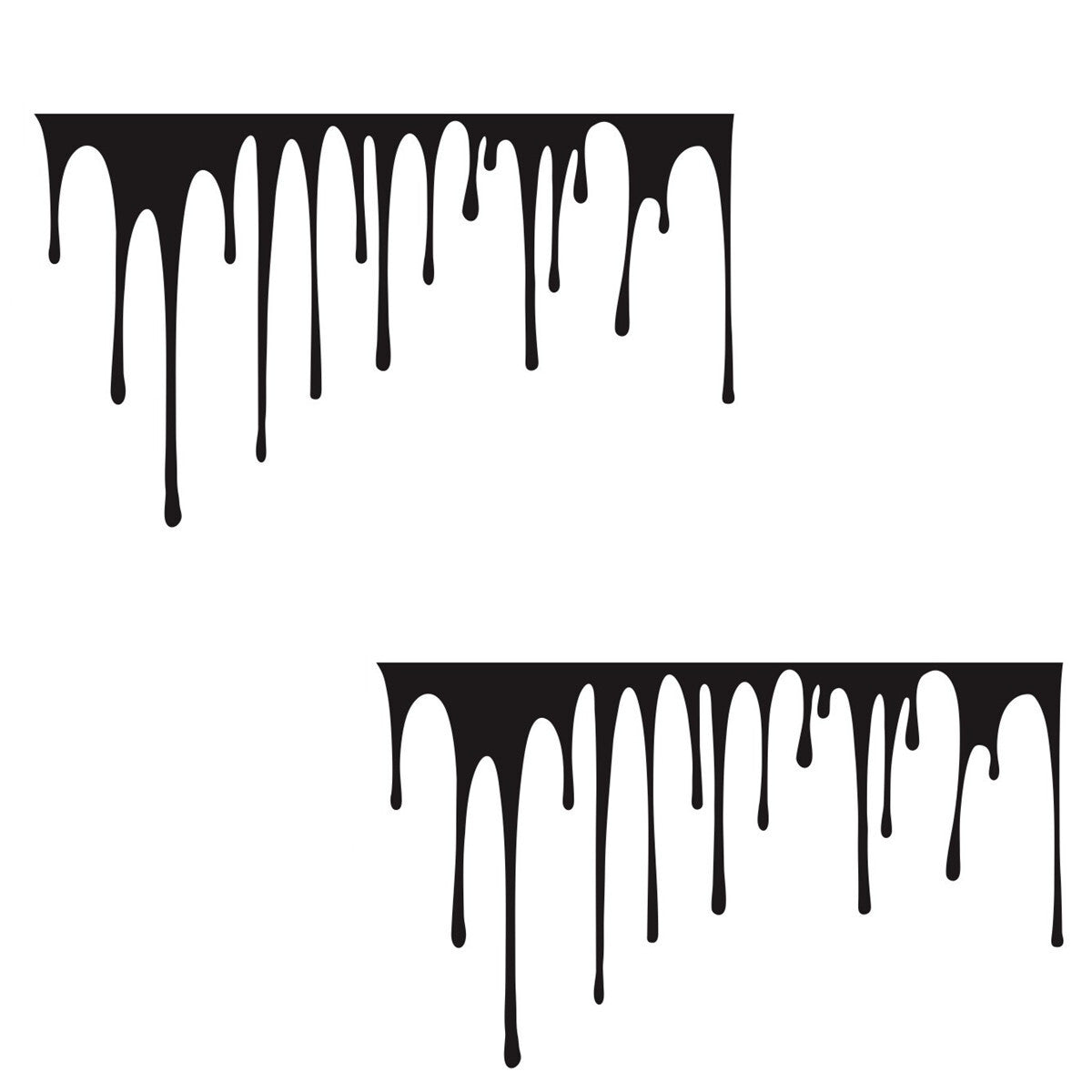 2 PCS Blood Drips Car Graphic Decal Vinyl Side Doors Sticker Taillight Decortion
