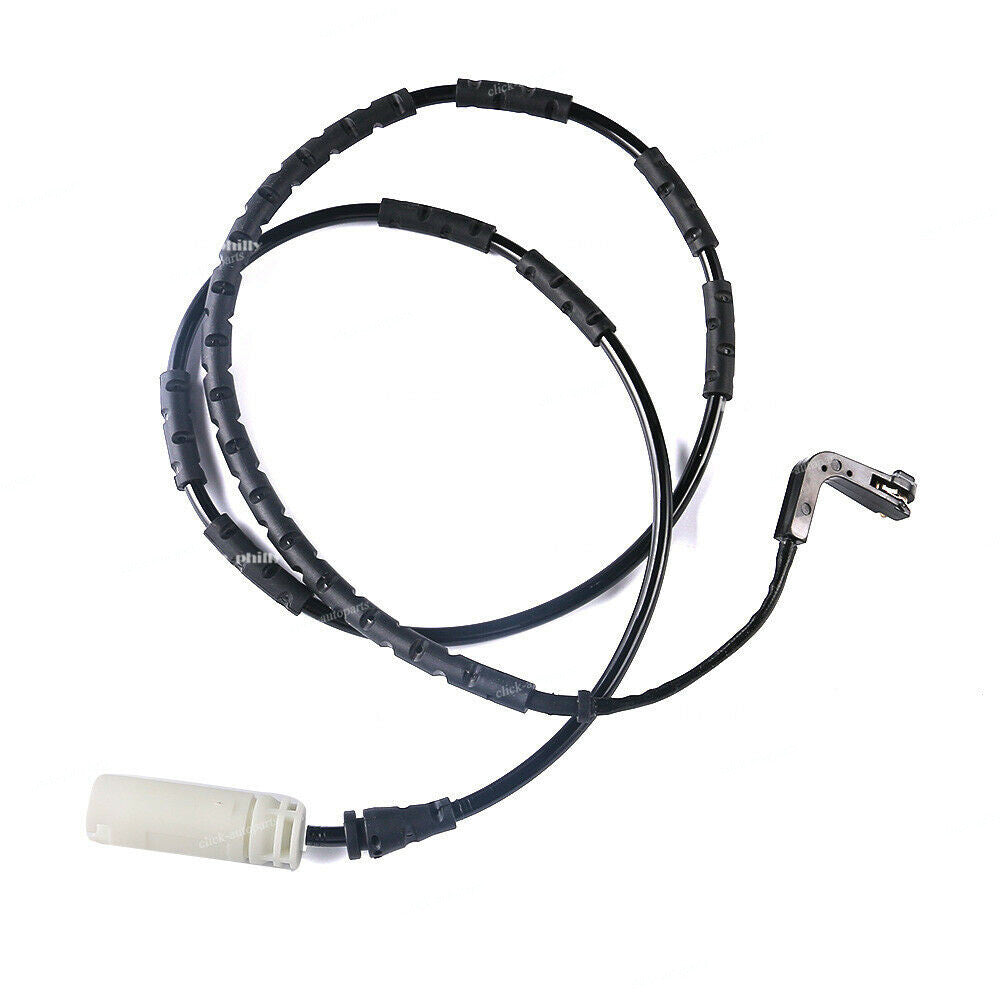 Fits for BMW 3 Series E90 2Pcs Front Rear Rubber Brake Disc Pad Wear Sensor Black Q