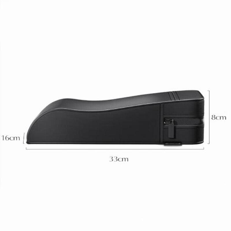 Car SUV Armrest Cover Auto Center Console Box Cushion PU Leather Durable v