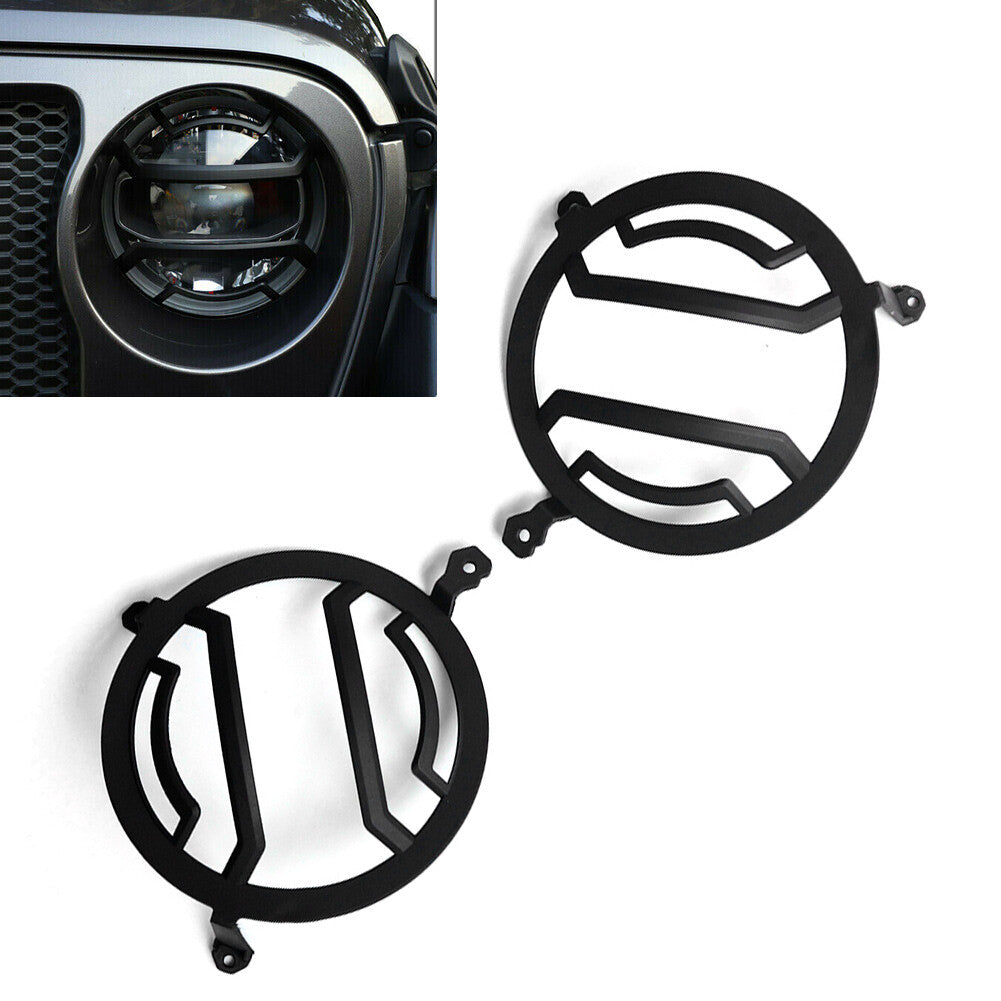Front Headlight Lamp Cover Trim for Jeep for Wrangler JL for Jeep Gladiator JT 2020+