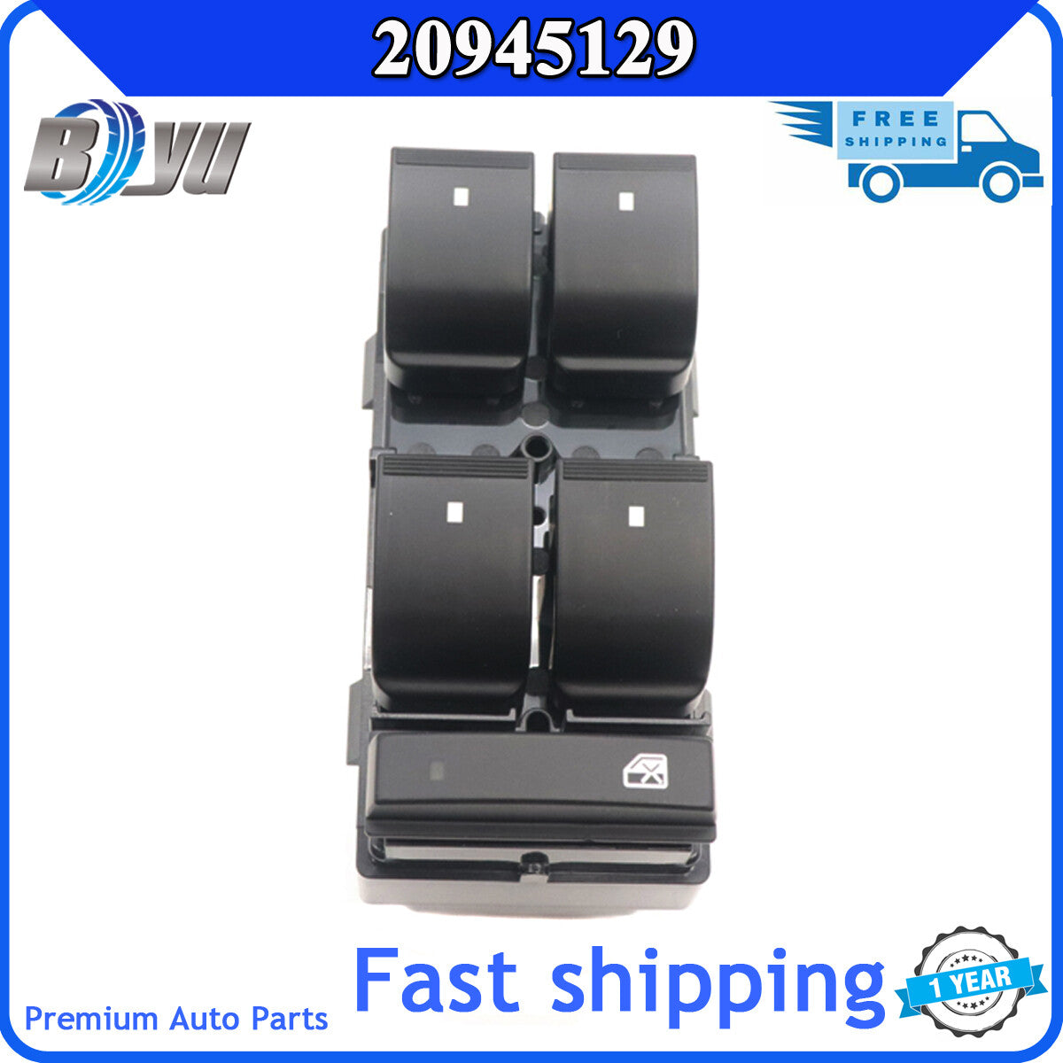 Suitable for GimCi for Sierra for Yukon and for Chevrolet Traverse HHR 1x power window master lift switch