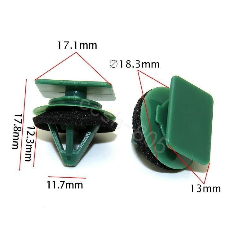 10 Pcs Car Rocker Panel Molding Retainer Clips for Mazda ND MX5 CX-3