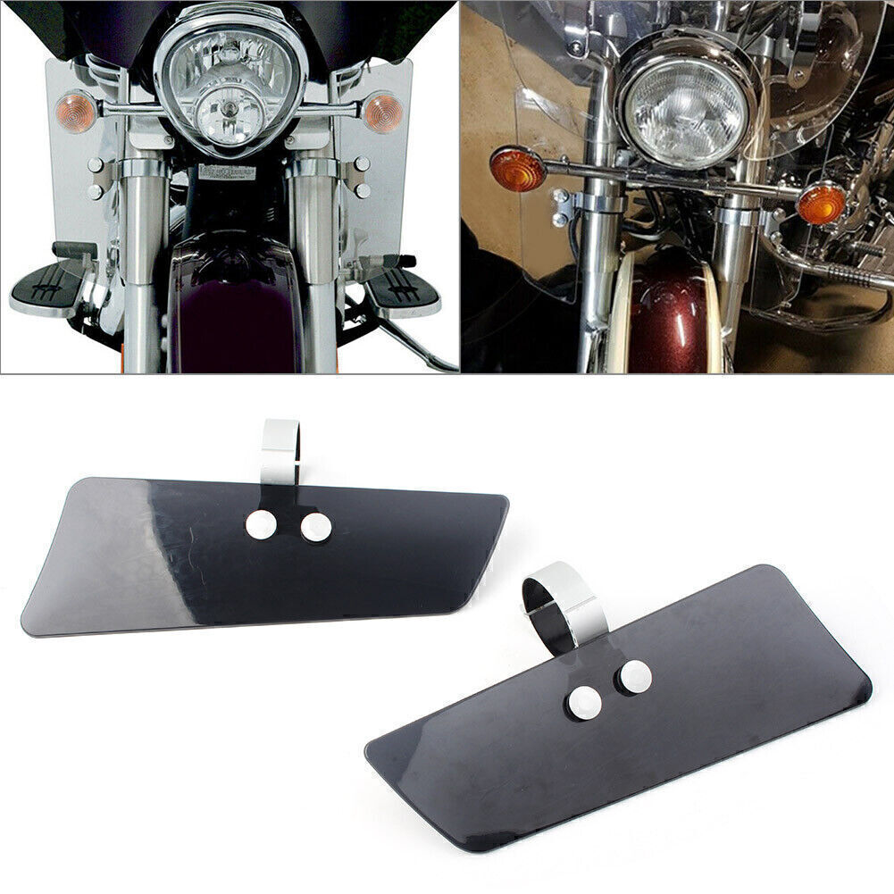 Chrome Fairing Mount Side Mirror LED Cover Shell Fit for Harley Electra Glide 96-13 Q