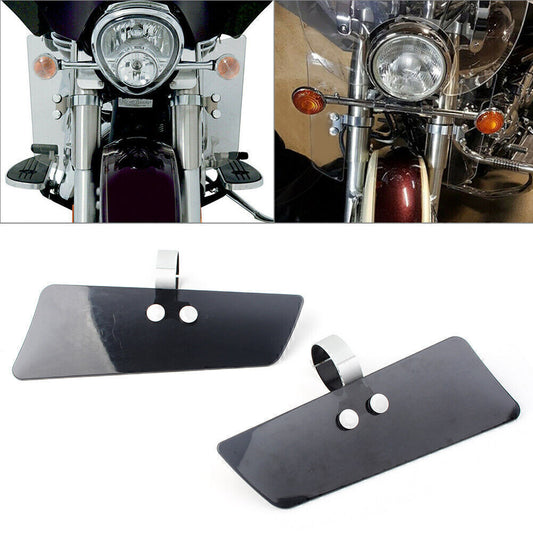 Chrome Fairing Mount Side Mirror LED Cover Shell Fit for Harley Electra Glide 96-13 Q