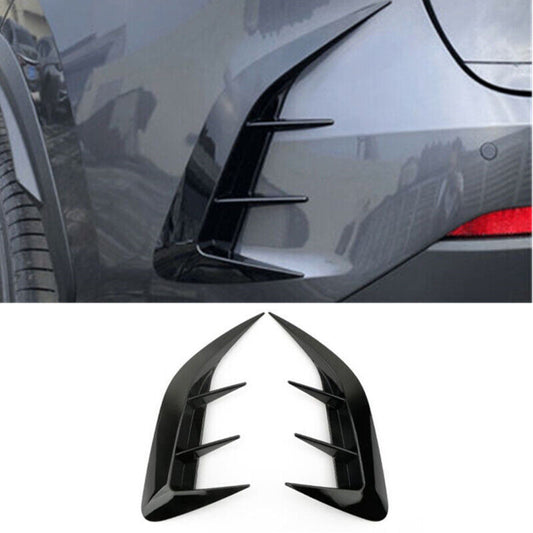 Black Rear Fog lamps Bumper spoiler Cover trim for Lexus NX 250 350 450h 2022-23