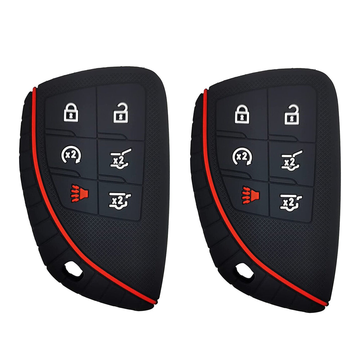 2x6 Button Cover for 2022 2021 for GMC for Yukon for Chevy for Chevrolet Suburban Tahoe Q