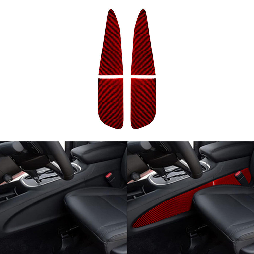 3Pcs Carbon Fiber Interior Central Console Cover Trim for Lexus RX300 1998-2003 v