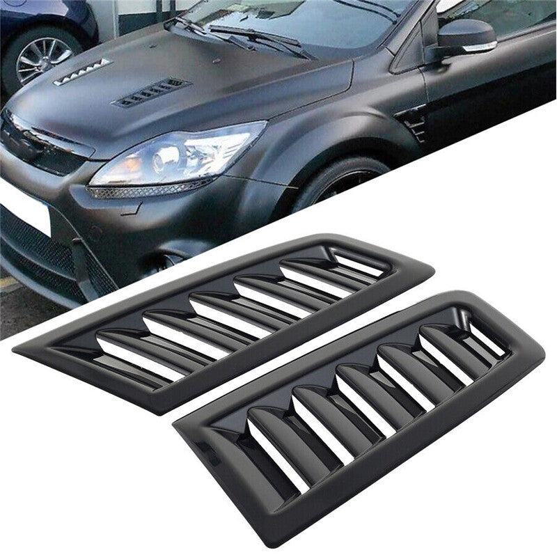 2-Pack Car ABS Cover Ventilation Spoon Air Intake Louvers Cooling Cap Ventilation Cover - n