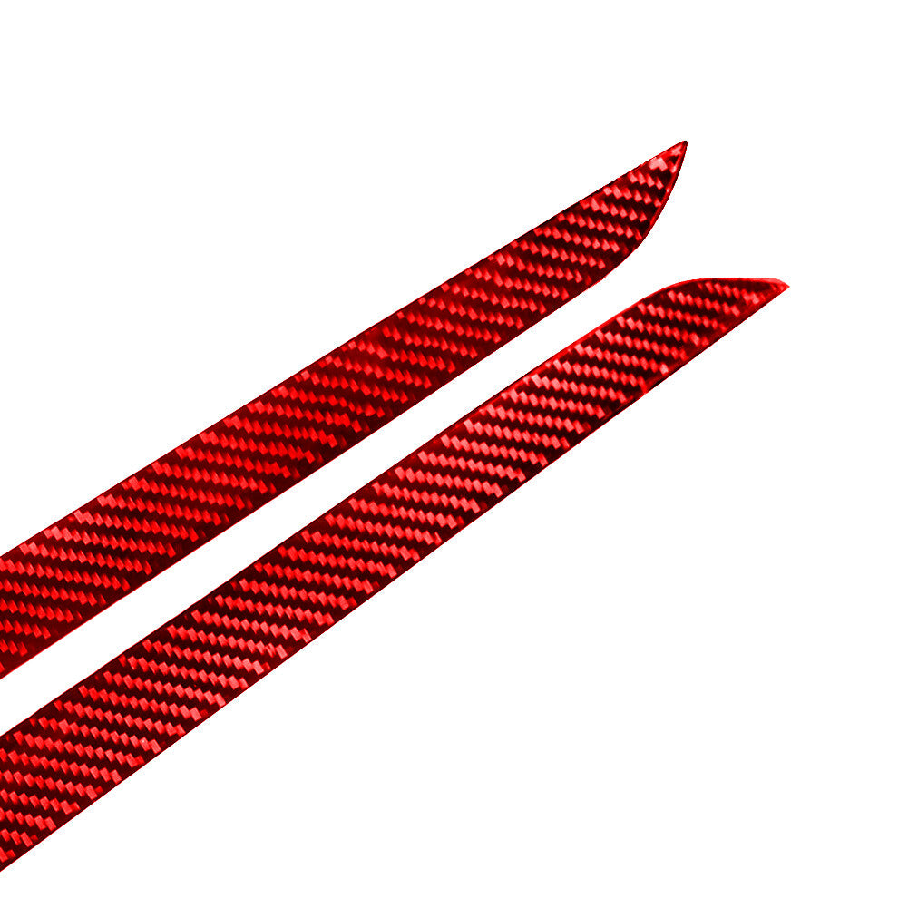 6X Carbon Fiber Interior Gear Shift Kit Cover Trim For Lancer 2008-15 v