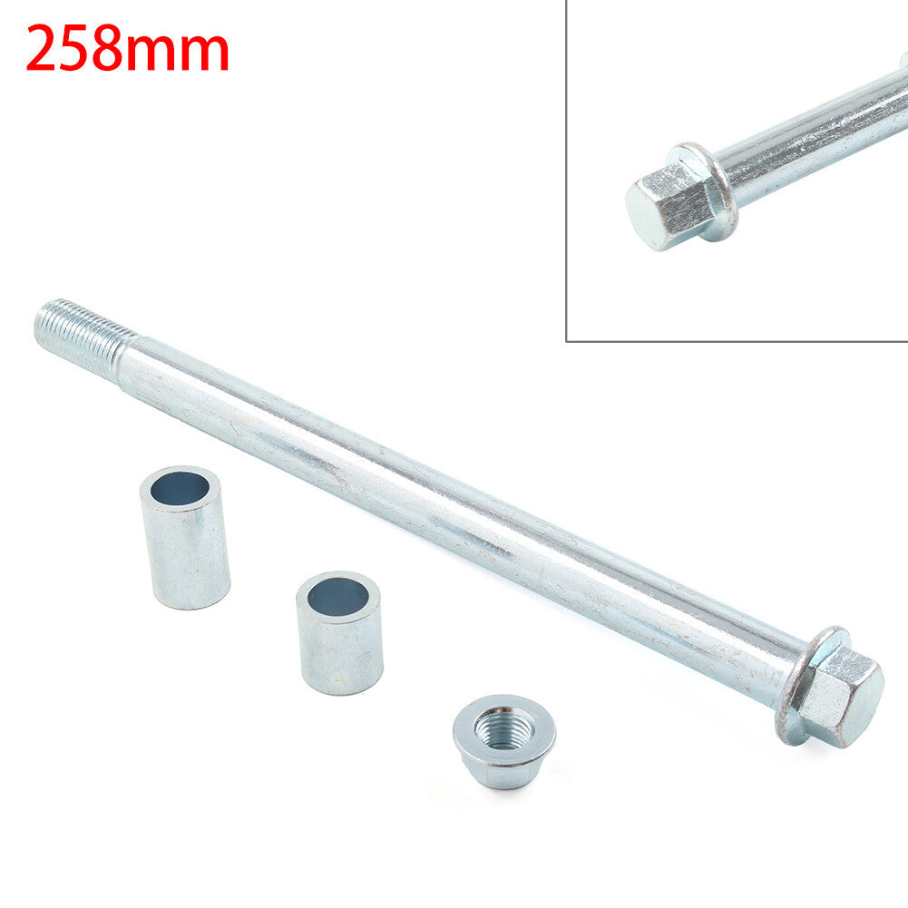15mm 258mm + 2 Spacers Front Rear Back Axle For 125cc 140cc Dirt Bike Q