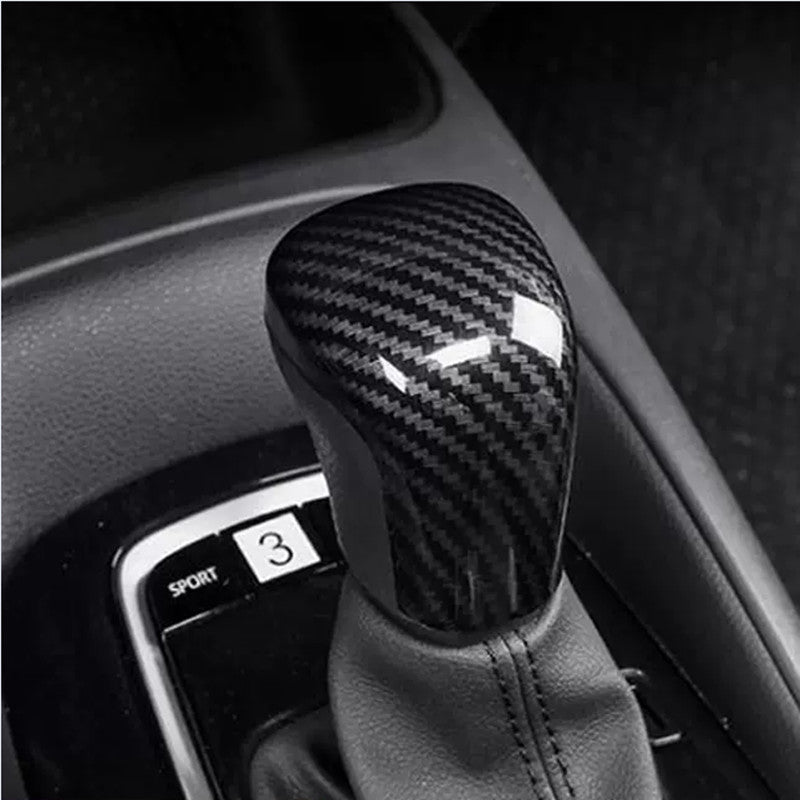 Fit for Corolla 2019-24 ABS Carbon Fiber Look Gear Shift Knob Cover Trim v