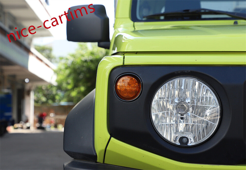 Black ABS Front Turn Signal Light Lamp Trim for Suzuki for Jimny 2019-24 Accessories