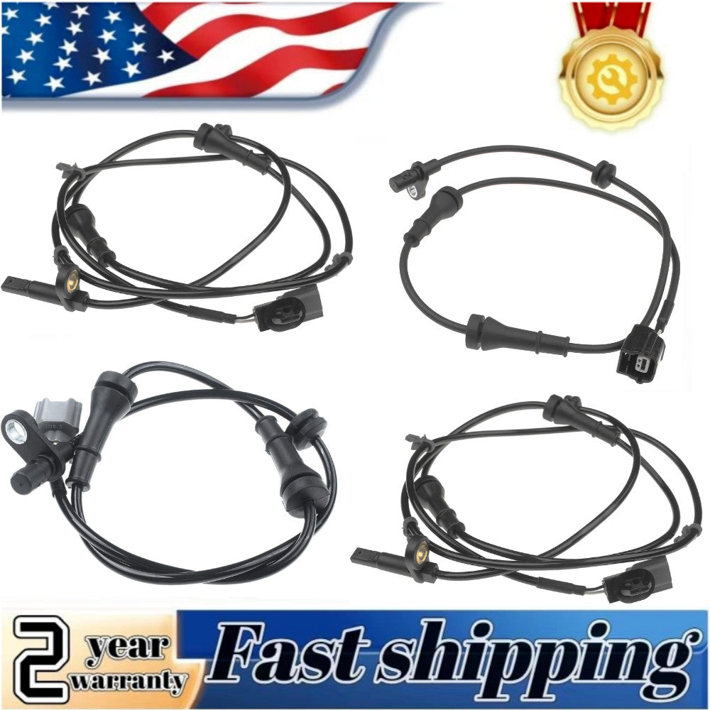 4-piece set of ABS wheel speed sensors, front, rear, left, and right, suitable for Nissan JUKE 2011-2017.