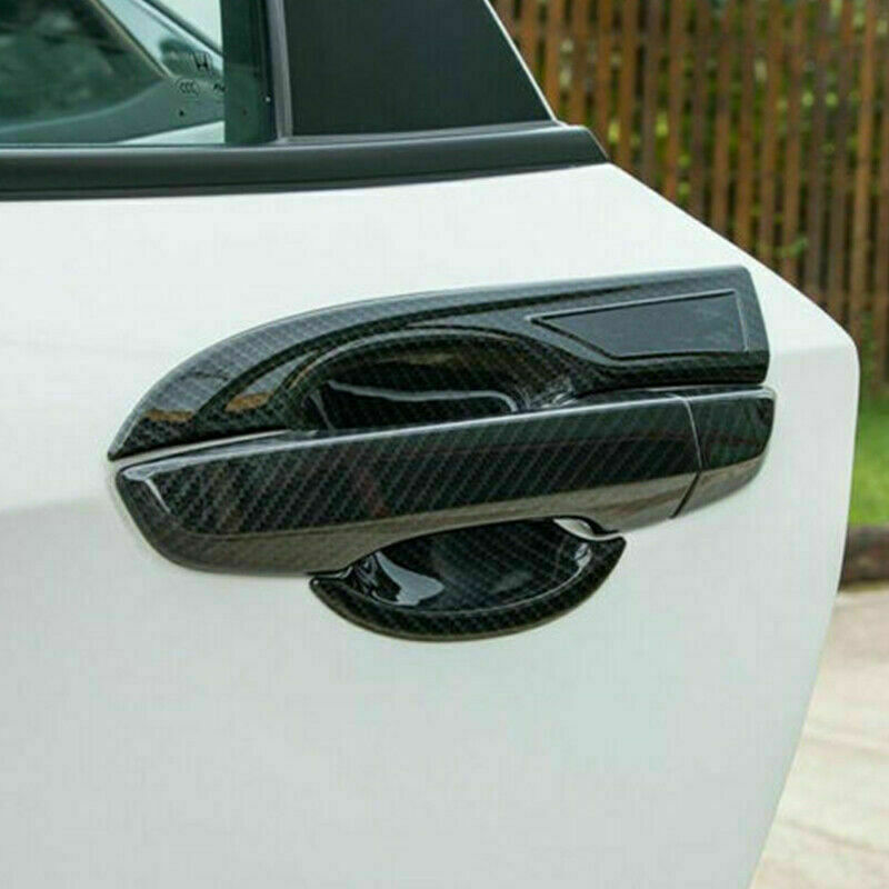 for Honda CRV CR-V 2017-2021 Carbon Fiber Exterior Door Handle Bowl Cover Trim