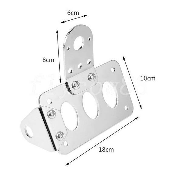 Chrome Side Mount License Plate Holder for Harley-Davidson Sportster XL 1200 883 Q