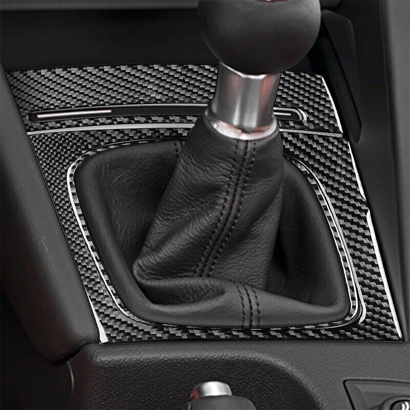 Real Carbon Fiber Car Gear Shift Panel Cover Trim Fit for Audi A3 S3 2006-2007