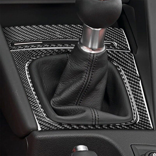 Real Carbon Fiber Car Gear Shift Panel Cover Trim Fit for Audi A3 S3 2006-2007