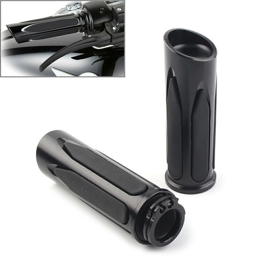 Handlebar Hand Grips Pair for Harley Touring Road Electra Glide Softail Breakout
