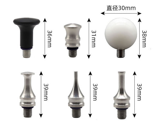 5Pcs Down Pen PDR-Tools Car Down Hammer Tips M8 v