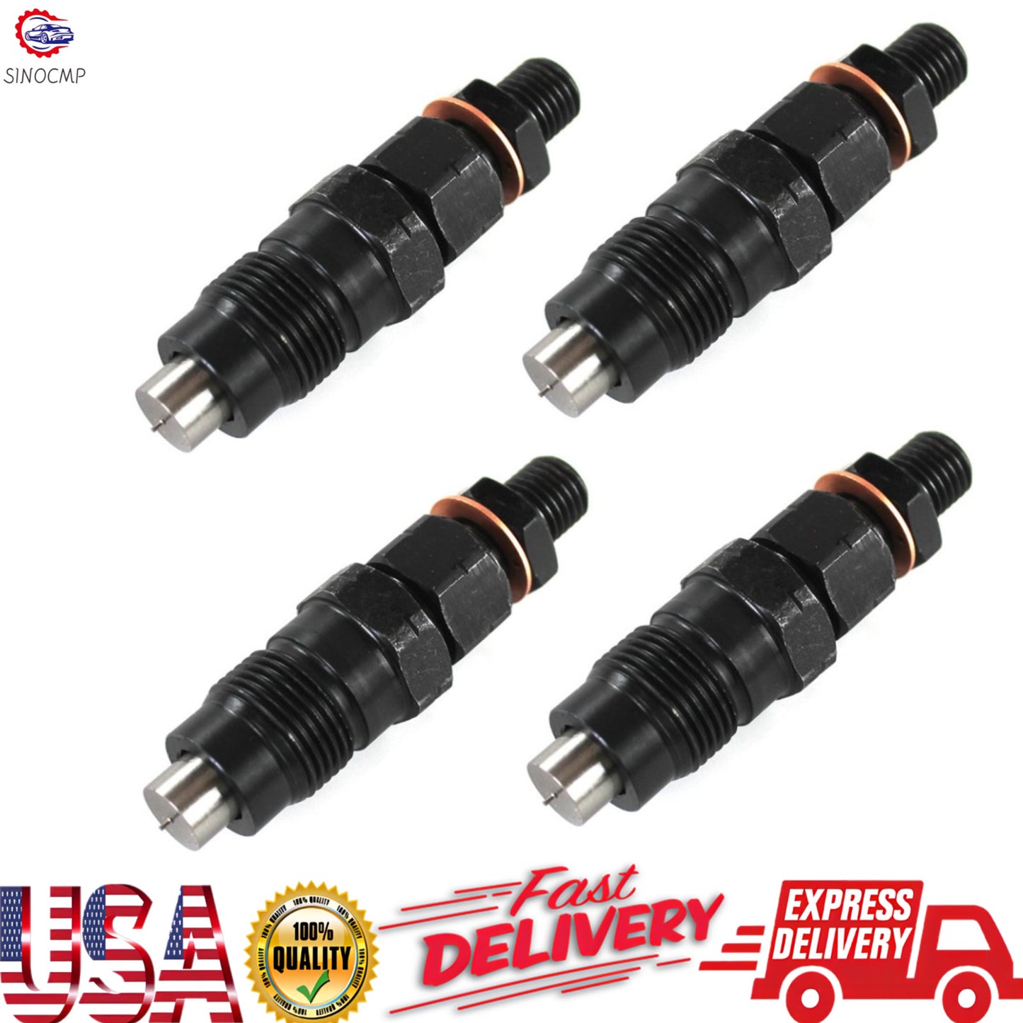 4pcs Fuel Injectors 4D56 MD196607 9430610179 105148-1311 for Mitsubishi L400 US