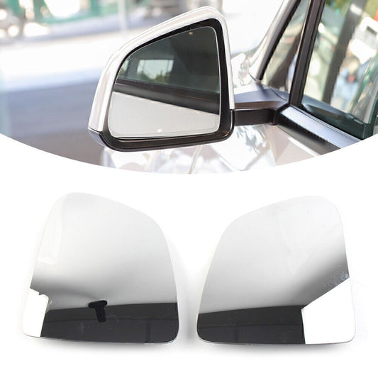 2x White Lens Heating Waterproof Car Rearview Mirror Fit for Tesla for Model Y Q