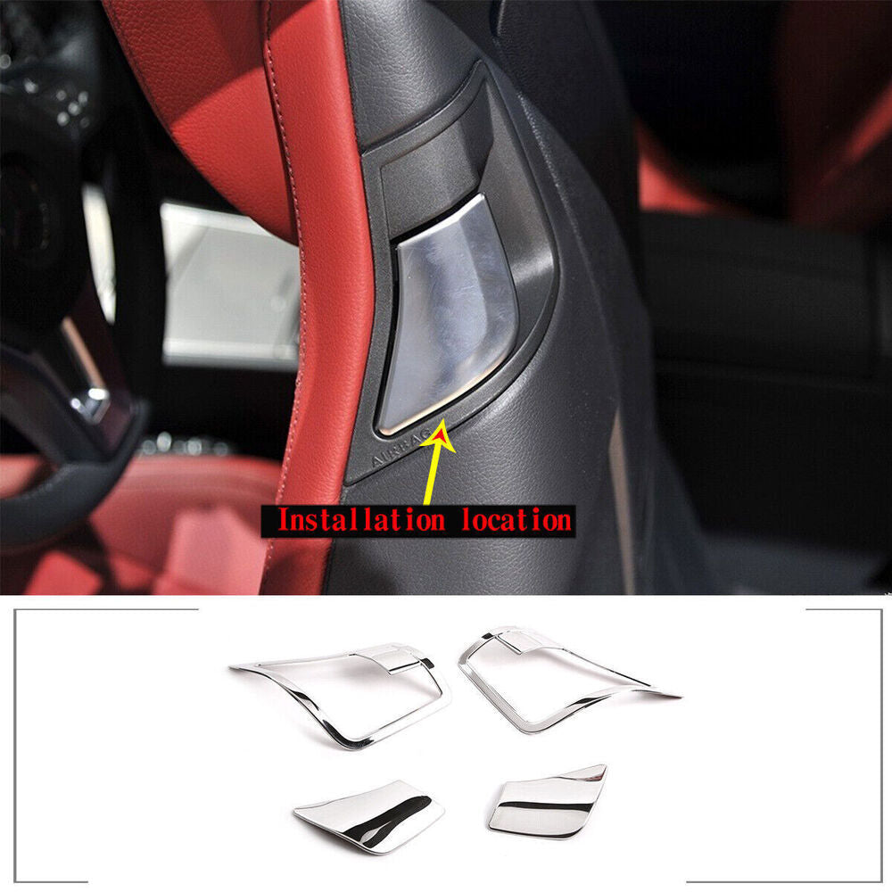 Silver car for seat handle adjustment cover trim for CE-Class 09-16- n