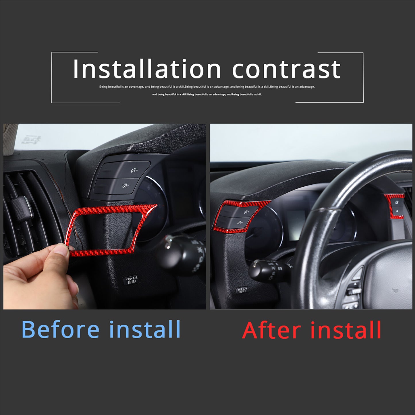 Gloss Black Gear Shift Knob Header Rear Cover Trim for Pathfinder 2013 - 2018- v