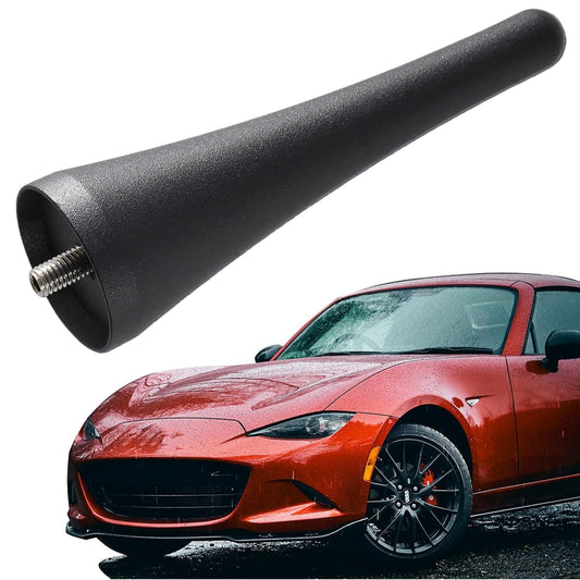 3.8-inch aluminum short antenna mast for airborne radio signals suitable for Mazda MX-5 Miata 06-21- n