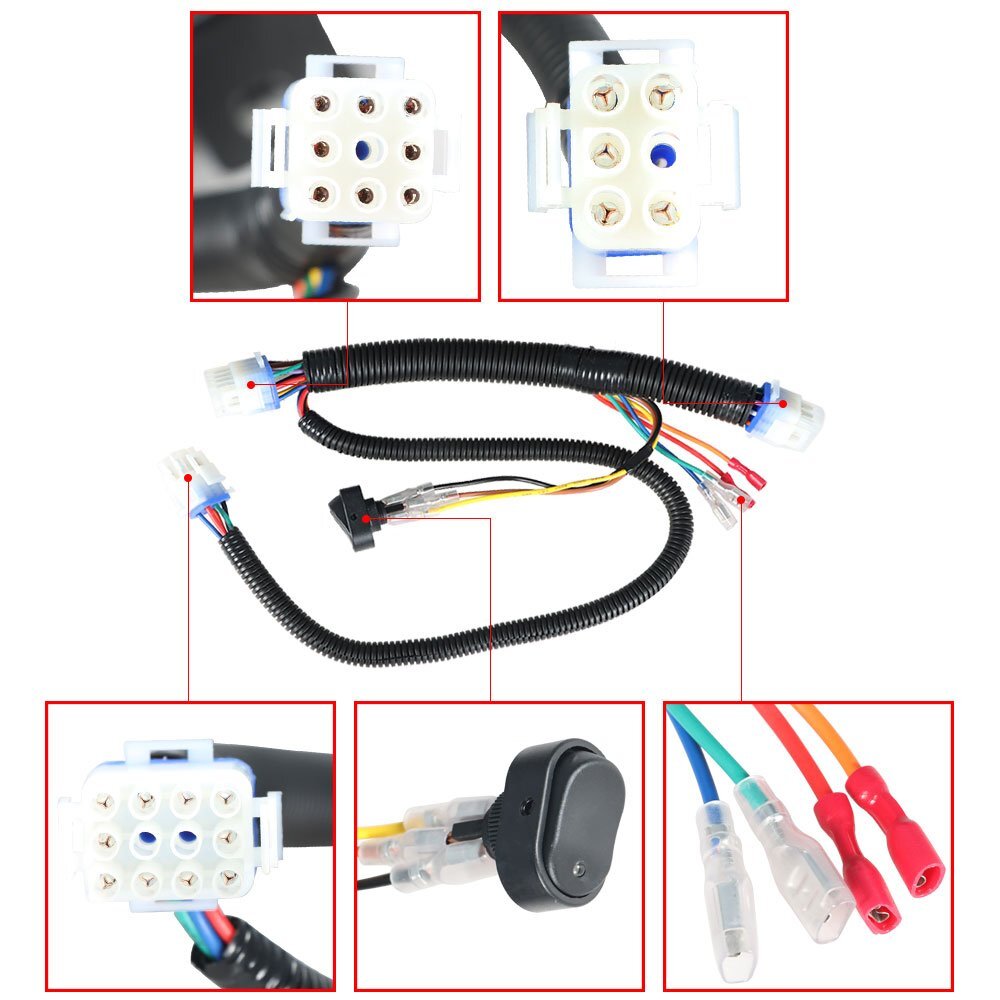 LED Headlight and Taillight Kit for Club Car Precedent for Golf Carts 2004-2008 n