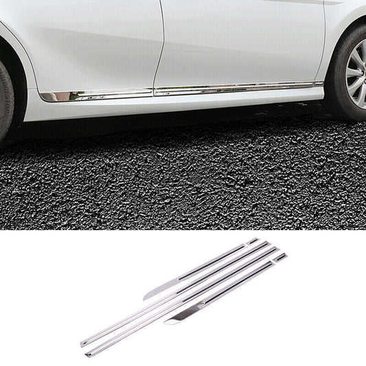 for Toyota for Camry 2018-23 Chrome Steel Side Door Body Guard Molding Strip Trim 6x