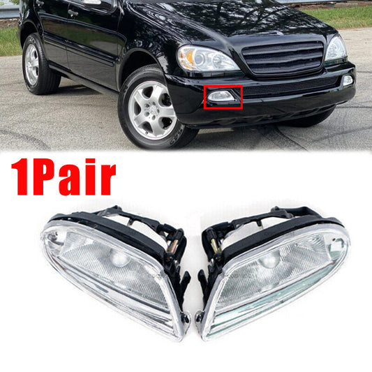 1Pair for Mercedes-Benz W163 ML350 ML500 ML430 Front Fog Light Lamp Left+Right
