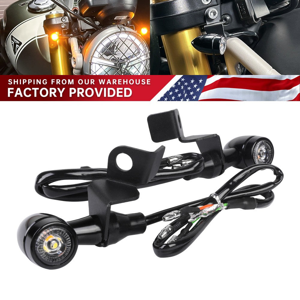 Front LED Turn Signal Lights for Triumph Speed 400 2024 2025 Scrambler 400X Q
