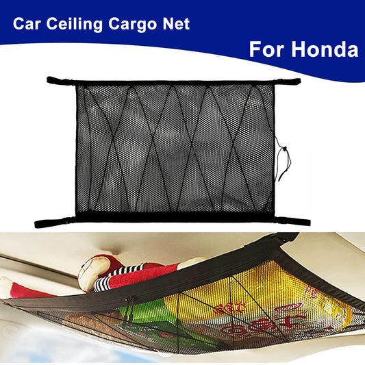 Suitable for Honda parts, double-layer ceiling roof cargo mesh storage bags/pockets n