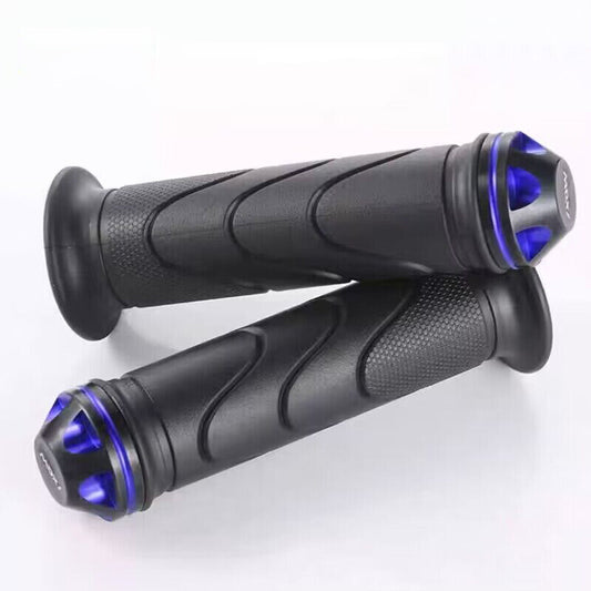 7/8 Practical Motorcycle Sports Bike Aluminum Handlebar Rubber Hand Grip 1 Pair v