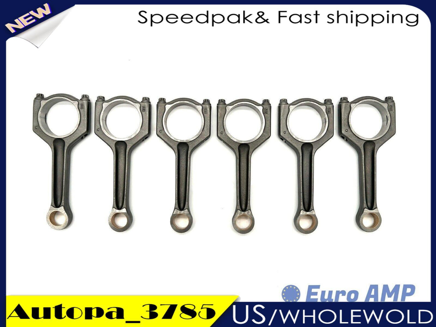 for BMW F30 F10 35i 40i M3 M4 3.0L Turbo L6 N55 S55 Engine Set 6 Connecting Rod