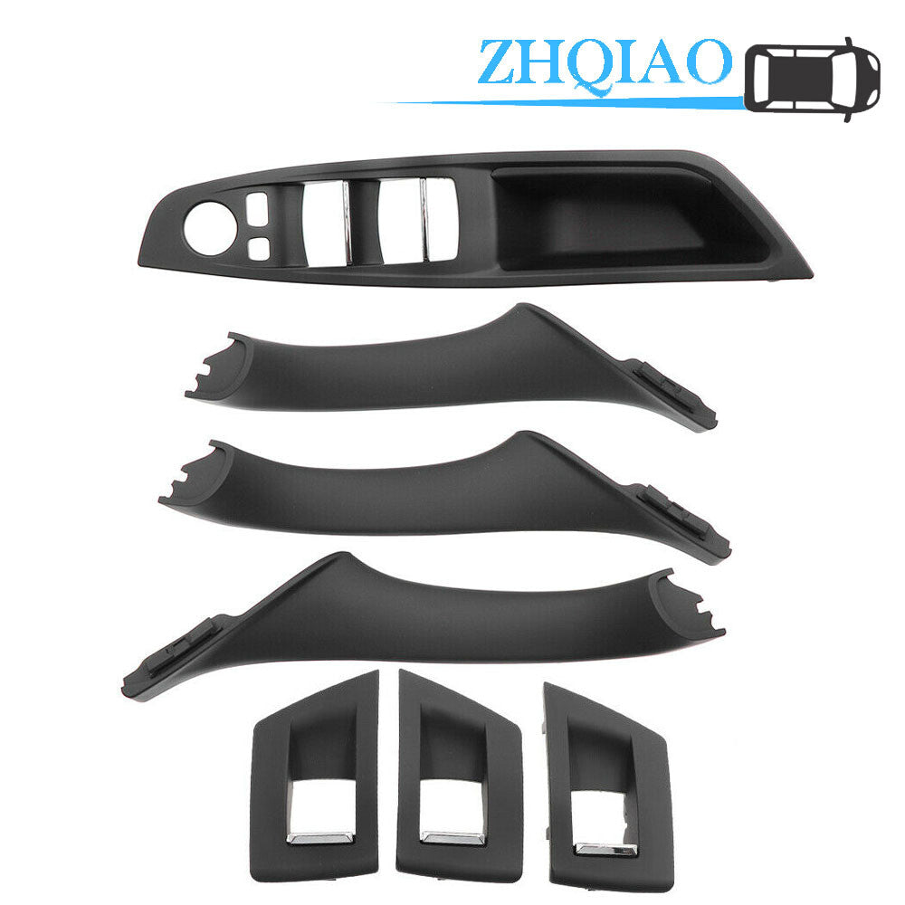 51417225873 Door Handle Recessed Grip Switch Panel Set Fits for BMW 520d 528i Black