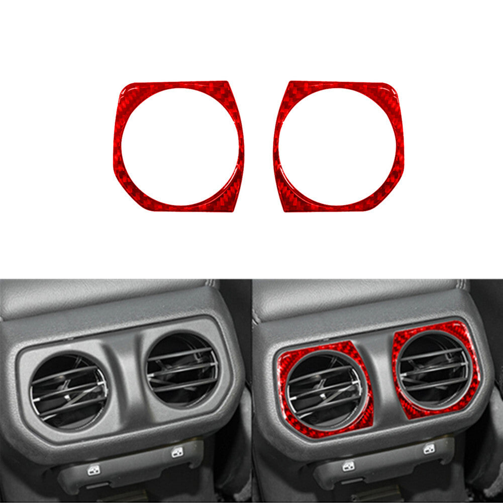 2X Carbon Fiber Reading Light Frame Cover Trim For X5 E70 X6 E71 2008-2013 v