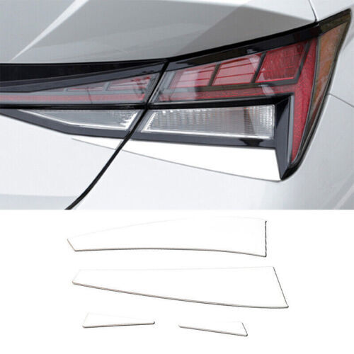 4For for Hyundai Sonata 2020-2023 Black Inner Door Speaker Horn Cover Trim Stainless v